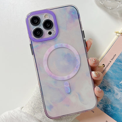 Marble Dual-side Laminating Magsafe Phone Case, For iPhone 14, For iPhone 14 Plus, For iPhone 14 Pro, For iPhone 14 Pro Max