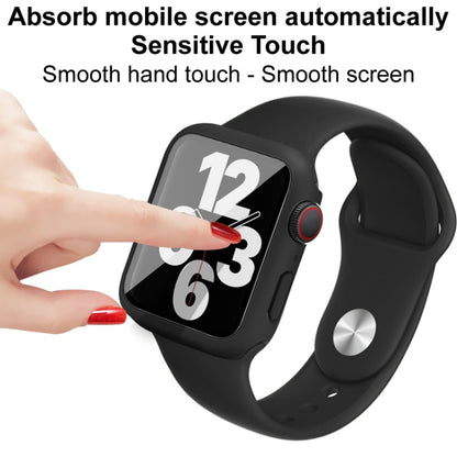 imak Silicone Watch Band PC Frame with Tempered Glass Film, For Apple Watch SE 2022 40mm, For Apple Watch SE 2022 44mm