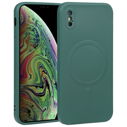 Liquid Silicone Full Coverage Shockproof Magsafe Phone Case, For iPhone X / XS, For iPhone XR, For iPhone XS Max