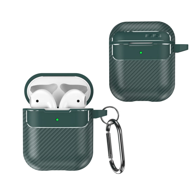 Carbon Fiber Texture Anti-fall Earphone Protective Case, For AirPods 1 / 2, For AirPods 3, For AirPods Pro, For AirPods Pro 2