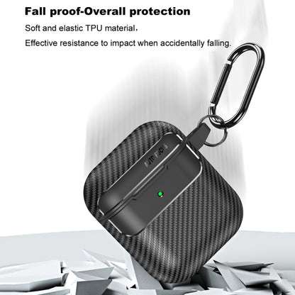 Carbon Fiber Texture Anti-fall Earphone Protective Case, For AirPods 1 / 2, For AirPods 3, For AirPods Pro, For AirPods Pro 2
