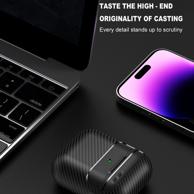 Carbon Fiber Texture Anti-fall Earphone Protective Case, For AirPods 1 / 2, For AirPods 3, For AirPods Pro, For AirPods Pro 2
