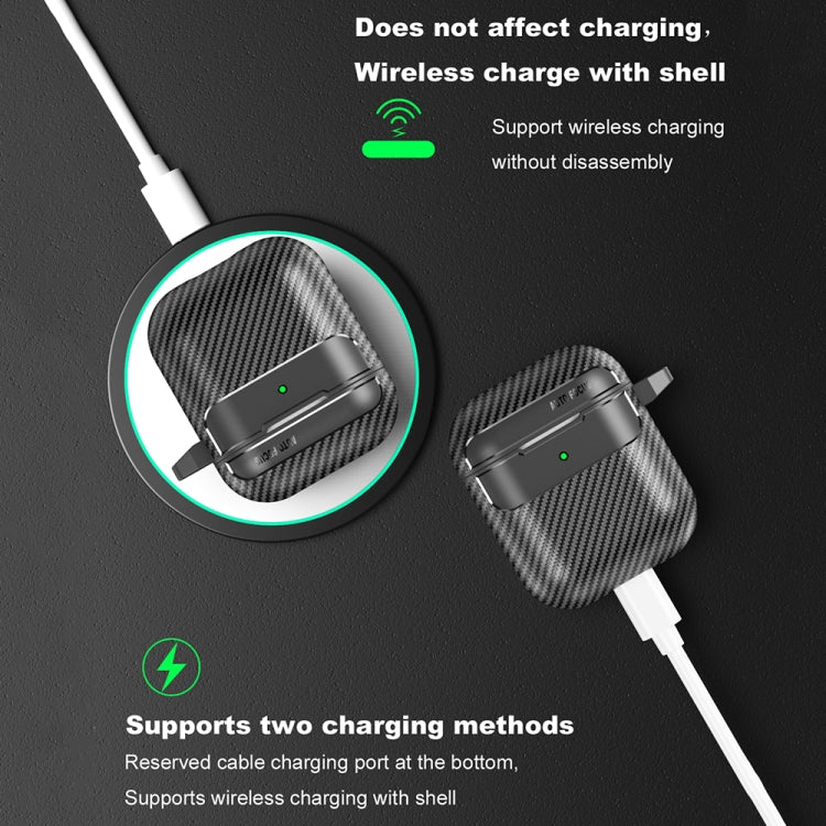 Carbon Fiber Texture Anti-fall Earphone Protective Case, For AirPods 1 / 2, For AirPods 3, For AirPods Pro, For AirPods Pro 2