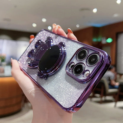 Astronaut Holder Gradient Glitter Powder Phone Case, For iPhone 14, For iPhone 14 Plus, For iPhone 14 Pro, For iPhone 14 Pro Max, For iPhone 13, For iPhone 13 Pro
