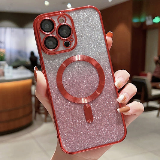 Electroplating Magsafe Gradient Glitter Powder Phone Case, For iPhone 14, For iPhone 14 Plus, For iPhone 14 Pro, For iPhone 14 Pro Max, For iPhone 13, For iPhone 13 Pro, For iPhone 13 Pro Max, For iPhone 12, For iPhone 12 Pro, For iPhone 12 Pro Max