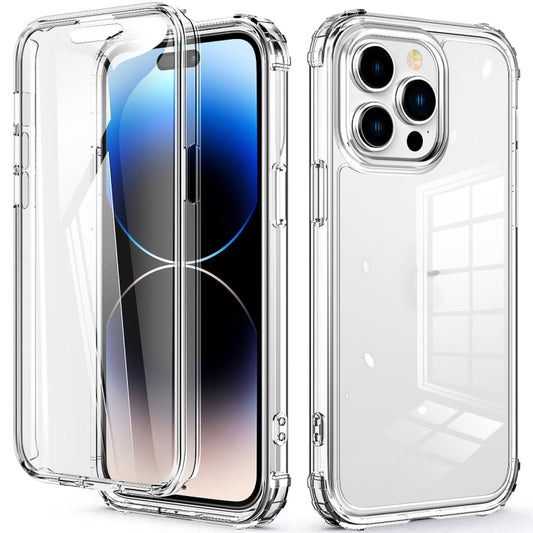 360 Full Body Clear Four Corner Airbags Phone Case, For iPhone 14, For iPhone 14 Plus, For iPhone 14 Pro, For iPhone 14 Pro Max