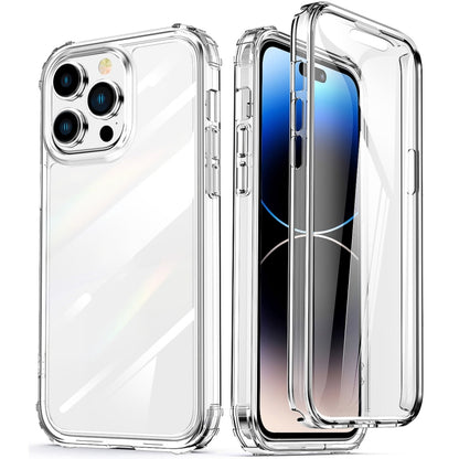 360 Full Body Clear Four Corner Airbags Phone Case, For iPhone 14, For iPhone 14 Plus, For iPhone 14 Pro, For iPhone 14 Pro Max