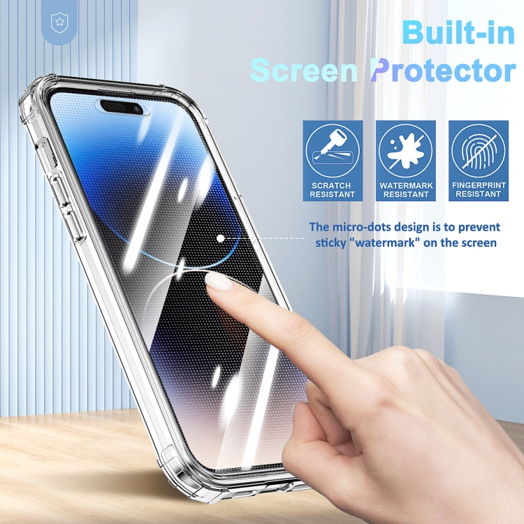 360 Full Body Clear Four Corner Airbags Phone Case, For iPhone 14, For iPhone 14 Plus, For iPhone 14 Pro, For iPhone 14 Pro Max