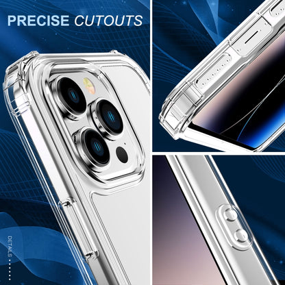 360 Full Body Clear Four Corner Airbags Phone Case, For iPhone 14, For iPhone 14 Plus, For iPhone 14 Pro, For iPhone 14 Pro Max