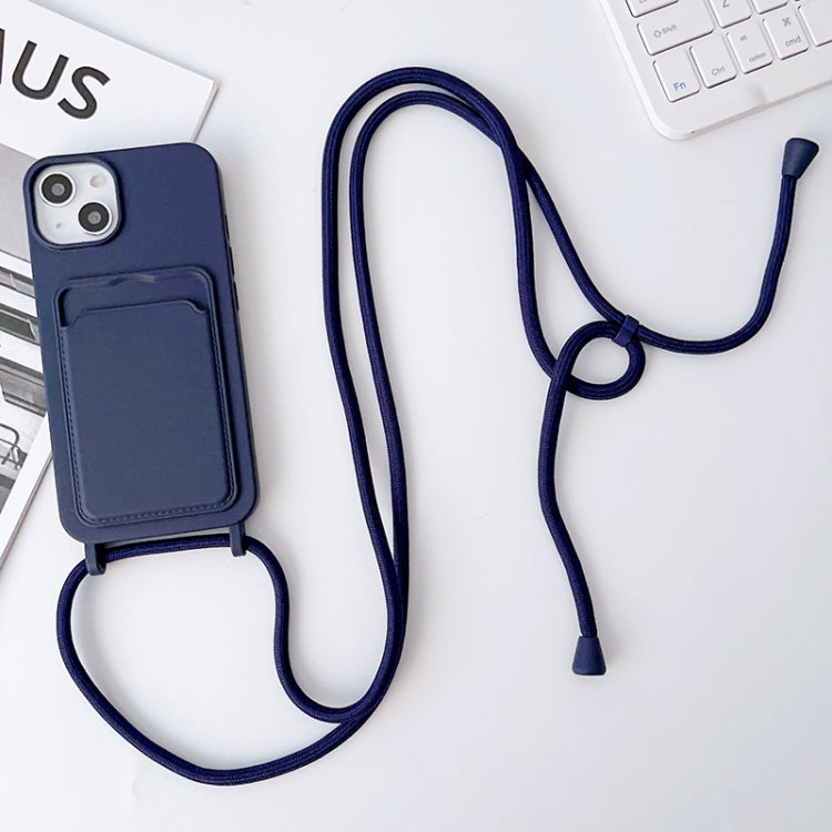 Crossbody Lanyard Elastic Silicone Card Holder Phone Case, For iPhone 14 Pro Max, For iPhone 13, For iPhone 13 Pro