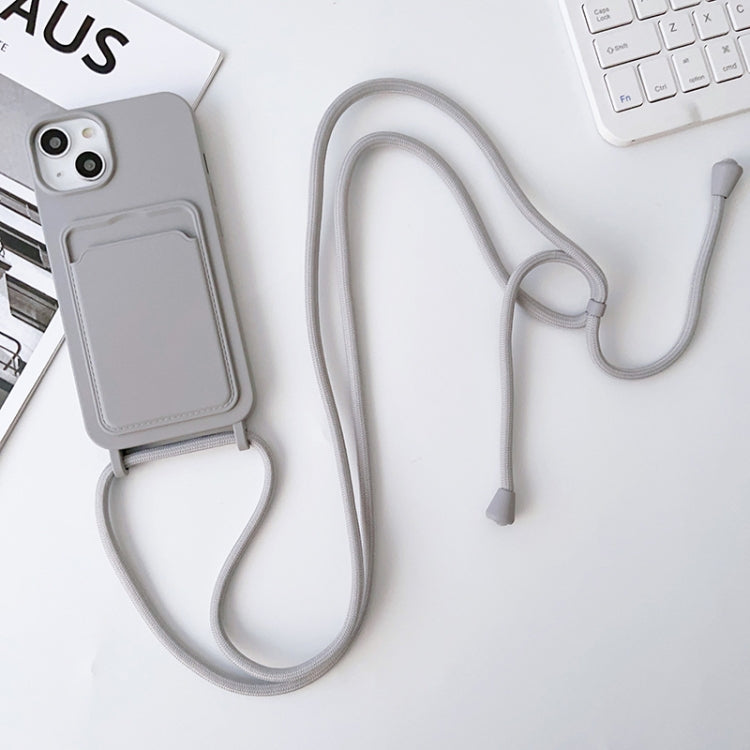 Crossbody Lanyard Elastic Silicone Card Holder Phone Case, For iPhone 14 Pro Max, For iPhone 13, For iPhone 13 Pro