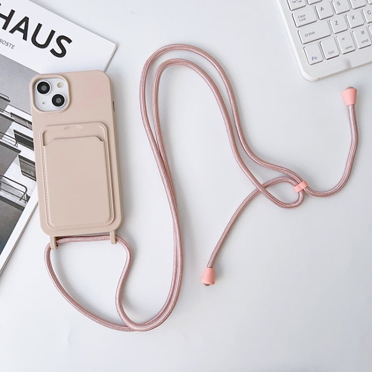 Crossbody Lanyard Elastic Silicone Card Holder Phone Case, For iPhone 14 Pro Max, For iPhone 13, For iPhone 13 Pro