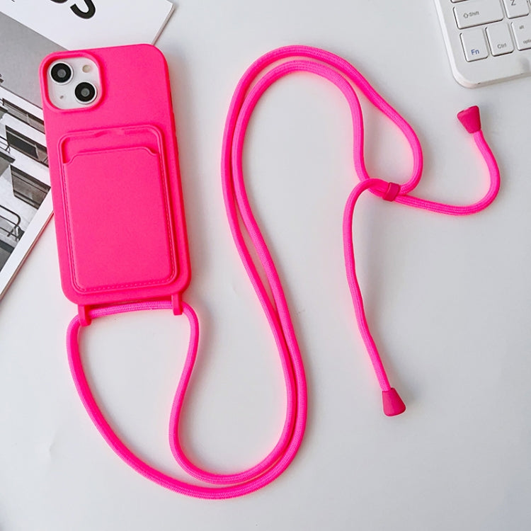Crossbody Lanyard Elastic Silicone Card Holder Phone Case, For iPhone 14 Pro Max, For iPhone 13, For iPhone 13 Pro