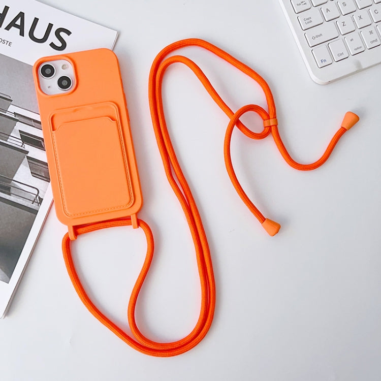 Crossbody Lanyard Elastic Silicone Card Holder Phone Case, For iPhone 13 Pro Max, For iPhone 12, For iPhone 12 Pro