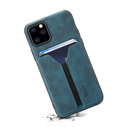 Denior DV Elastic Card PU Back Cover Phone Case, For iPhone 11 Pro, For iPhone 11 Pro Max, For iPhone X / XS, For iPhone XR, For iPhone XS Max, For iPhone SE 2022 / SE 2020 / 7 / 8, For iPhone 7 Plus / 8 Plus