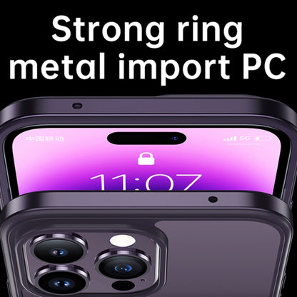 SULADA Metal Frame + Nano Glass + TPU Phone Case, For iPhone 14, For iPhone 14 Plus, For iPhone 14 Pro, For iPhone 14 Pro Max