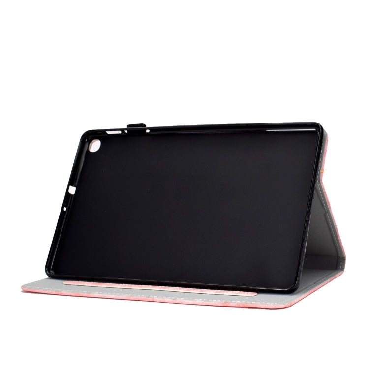 Sewing Thread Horizontal Solid Color Flat Leather Case with Sleep Function & Pen Cover & Anti Skid Strip & Card Slot & Holder, For Galaxy Tab S6 Lite
