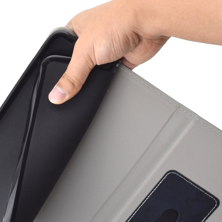 Sewing Thread Horizontal Solid Color Flat Leather Case with Sleep Function & Pen Cover & Anti Skid Strip & Card Slot & Holder, For Galaxy Tab S6 Lite