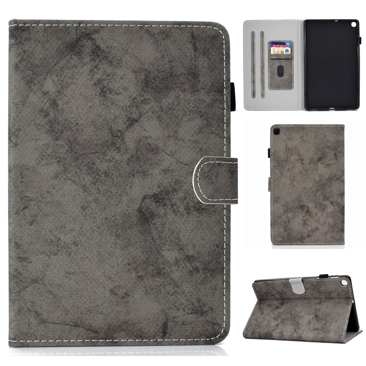 Sewing Thread Horizontal Solid Color Flat Leather Case with Sleep Function & Pen Cover & Anti Skid Strip & Card Slot & Holder, For Galaxy Tab S6 Lite
