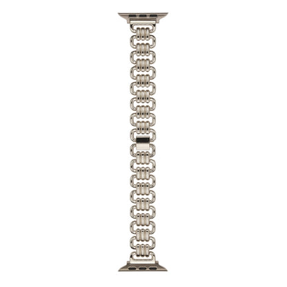 U-chain Metal Watch Band, For Apple Watch Ultra 49mm / Series 8&7 45mm / SE 2&6&SE&5&4 44mm / 3&2&1 42mm, For Apple Watch Series 8&7 41mm / SE 2&6&SE&5&4 40mm / 3&2&1 38mm
