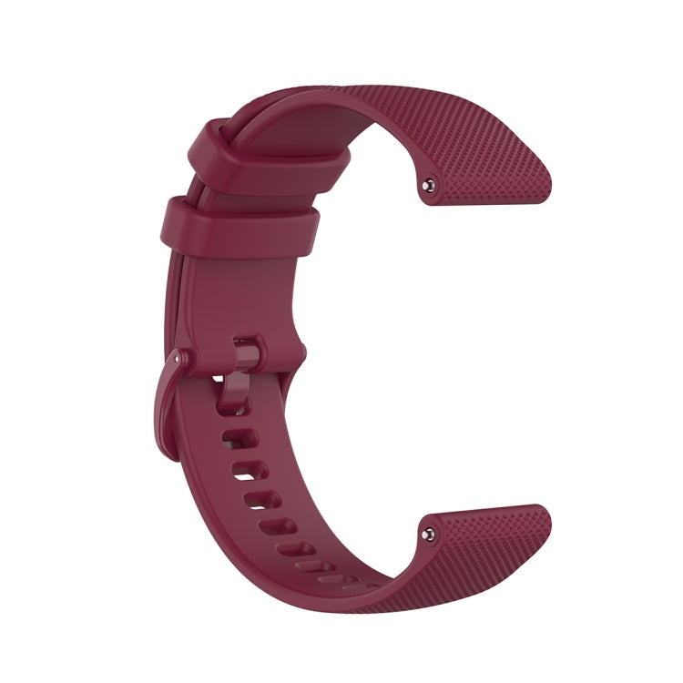 For Xiaomi Watch Color 22mm Small Plaid Texture Silicone Wrist Strap Watchband, 22mm