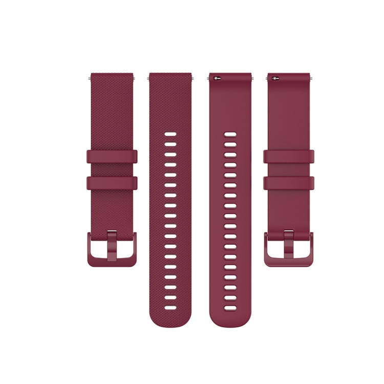 For Xiaomi Watch Color 22mm Small Plaid Texture Silicone Wrist Strap Watchband, 22mm
