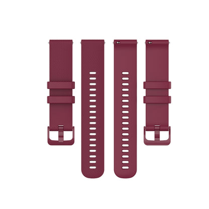 For Xiaomi Watch Color 22mm Small Plaid Texture Silicone Wrist Strap Watchband, 22mm