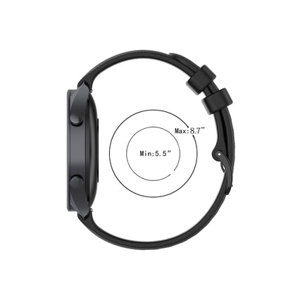 For Xiaomi Watch Color 22mm Small Plaid Texture Silicone Wrist Strap Watchband, 22mm