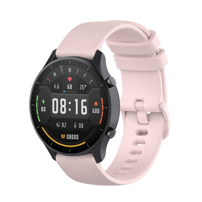 For Xiaomi Watch Color 22mm Small Plaid Texture Silicone Wrist Strap Watchband, 22mm