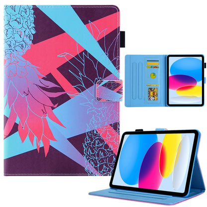 Colored Drawing Leather Smart Tablet Case, For iPad 10th Gen 10.9 2022
