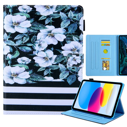 Colored Drawing Leather Smart Tablet Case, For iPad 10th Gen 10.9 2022