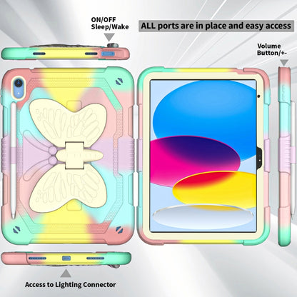 Butterfly Kickstand Heavy Duty Hard Rugged Tablet Case, For iPad 10th Gen 10.9 2022