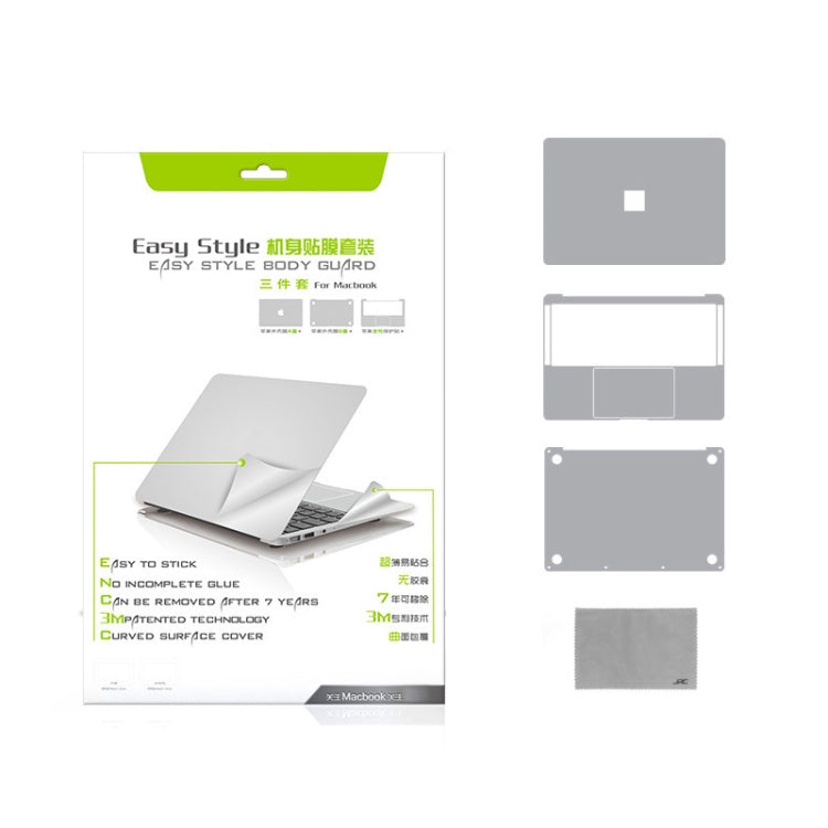 4 in 1 Upper Cover Film + Bottom Cover Film + Full-support Film + Touchpad Film Laptop Body Protective Film Sticker, For Retina 12 inch A1534, For Pro 13.3 inch A2159, For Air 13.3 inch A1466, For Pro Retina 13.3 inch A1425, For Pro 15.4 inch A1707    ...