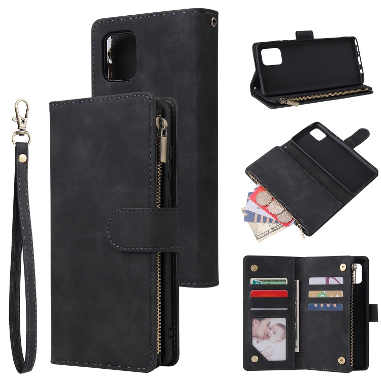 Multifunctional Horizontal Flip Leather Case, with Card Slot & Holder & Zipper Wallet & Photo Frame, For Samsung Galaxy A21, For Samsung Galaxy A41, For Samsung Galaxy A70S, For Samsung Galaxy Note10 Lite, For OnePlus 8, For OnePlus 8 Pro, For Huawei P...