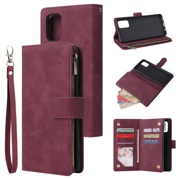 Multifunctional Horizontal Flip Leather Case, with Card Slot & Holder & Zipper Wallet & Photo Frame, For Samsung Galaxy S10 Lite, For Samsung Galaxy S20+, For Galaxy S20+, For Samsung Galaxy S20 Ultra, For Galaxy S20 Ultra, For Samsung Galaxy S20      ...
