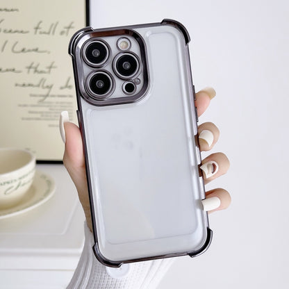 Electroplating Four-corner Shockproof Space Phone Case, For iPhone 11 Pro