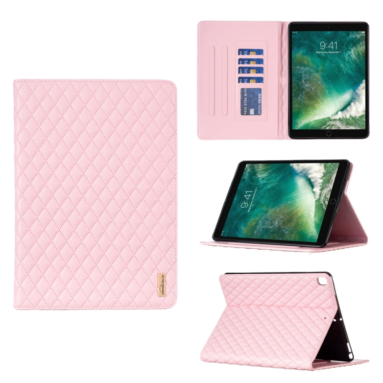 Elegant Rhombic Texture Horizontal Flip Leather Tablet Case, For iPad Pro 11 2022 / 2021 / 2020, For iPad mini 6 / mini 2024, For iPad mini 5 / 4 / 3 / 2 / 1, For iPad Pro 10.5 2019 / 10.2, For iPad 8 / 7 / 6 / 5 9.7 inch