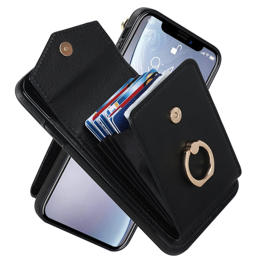 Ring Holder RFID Card Slot Phone Case, For iPhone XR, For iPhone XS Max, For Samsung Galaxy A33 5G, For Samsung Galaxy A51 5G, For Samsung Galaxy A53 5G, For Samsung Galaxy A71 5G, For Samsung Galaxy S20, For Samsung Galaxy S20 Ultra