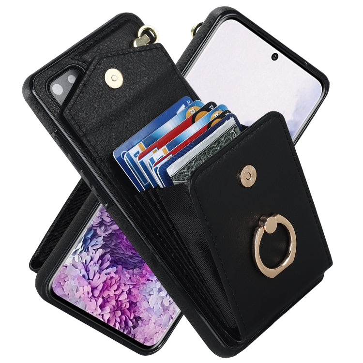 Ring Holder RFID Card Slot Phone Case, For iPhone XR, For iPhone XS Max, For Samsung Galaxy A33 5G, For Samsung Galaxy A51 5G, For Samsung Galaxy A53 5G, For Samsung Galaxy A71 5G, For Samsung Galaxy S20, For Samsung Galaxy S20 Ultra                   ...