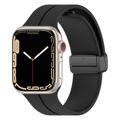Solid Color Silicone Watch Band, For Apple Watch Ultra 49mm / Series 8&7 45mm / SE 2&6&SE&5&4 44mm, For Apple Watch Series 8&7 41mm / SE 2&6&SE&5&4 40mm / 3&2&1 38mm