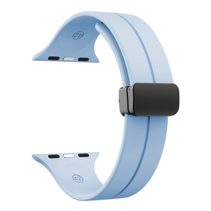Solid Color Silicone Watch Band, For Apple Watch Ultra 49mm / Series 8&7 45mm / SE 2&6&SE&5&4 44mm, For Apple Watch Series 8&7 41mm / SE 2&6&SE&5&4 40mm / 3&2&1 38mm