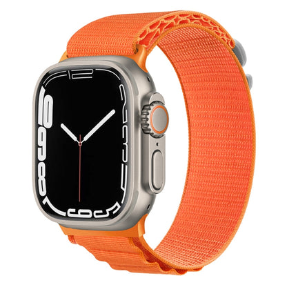 Silver Buckle Nylon Watch Band, For Apple Watch Ultra 49mm / Series 8&7 45mm / SE 2&6&SE&5&4 44mm, For Apple Watch Series 8&7 41mm / SE 2&6&SE&5&4 40mm / 3&2&1 38mm