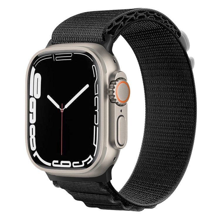Silver Buckle Nylon Watch Band, For Apple Watch Ultra 49mm / Series 8&7 45mm / SE 2&6&SE&5&4 44mm, For Apple Watch Series 8&7 41mm / SE 2&6&SE&5&4 40mm / 3&2&1 38mm