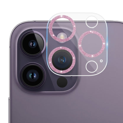 Tempered Glass Glitter CD Texture Back Camera Film, For iPhone 14 / 14 Plus (1 PC), For iPhone 14 Pro Max / 14 Pro (1 PC)