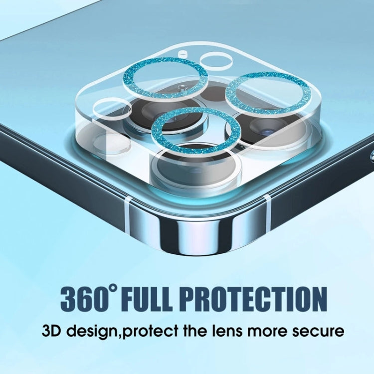 50pcs Tempered Glass Glitter CD Texture Back Camera Film, For iPhone 14 / 14 Plus (50 PCS), For iPhone 14 Pro Max / 14 Pro (50 PCS)
