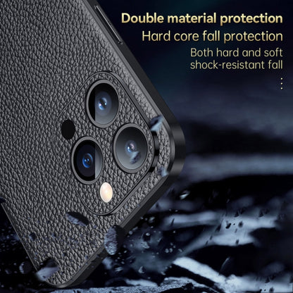 SULADA Famous Artisan Series Litchi Leather PC + TPU Phone Case, For iPhone 14, For iPhone 14 Plus, For iPhone 14 Pro, For iPhone 14 Pro Max