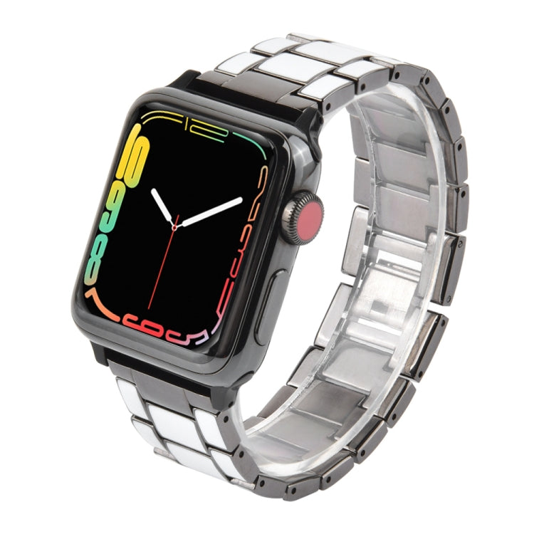 Epoxy Metal Watchband, For Apple Watch 5 & 4 40mm / 3 & 2 & 1 38mm, For Apple Watc 5 & 4 44mm / 3 & 2 & 1 42mm