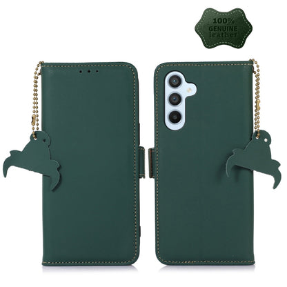 Genuine Leather Magnetic RFID Leather Phone Case, For Samsung Galaxy S22 Ultra 5G, For Samsung Galaxy S23+ 5G, For Samsung Galaxy S23 5G, For Samsung Galaxy S23 Ultra 5G