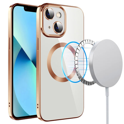 Electroplating MagSafe TPU Phone Case with Lens Film, For iPhone 14, For iPhone 14 Pro, For iPhone 14 Plus, For iPhone 14 Pro Max, For iPhone 13, For iPhone 13 Pro