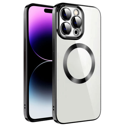 Electroplating MagSafe TPU Phone Case with Lens Film, For iPhone 14, For iPhone 14 Pro, For iPhone 14 Plus, For iPhone 14 Pro Max, For iPhone 13, For iPhone 13 Pro